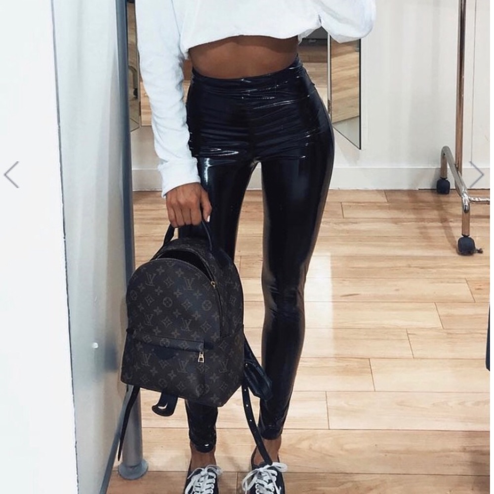 Vinyl wet look leggings brand new!